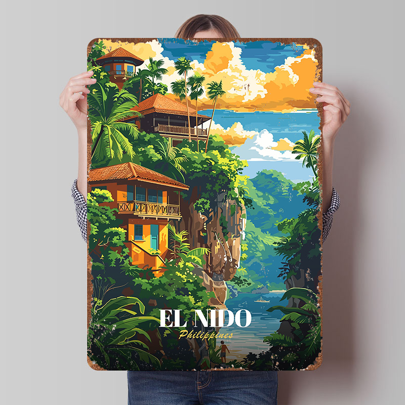 Travel Accessories Philippines - Poster di Viaggio El Nido Filippine,