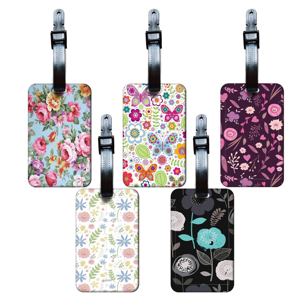 Travel Accessories List For Women - Etichetta per Bagagli con Fiori e
