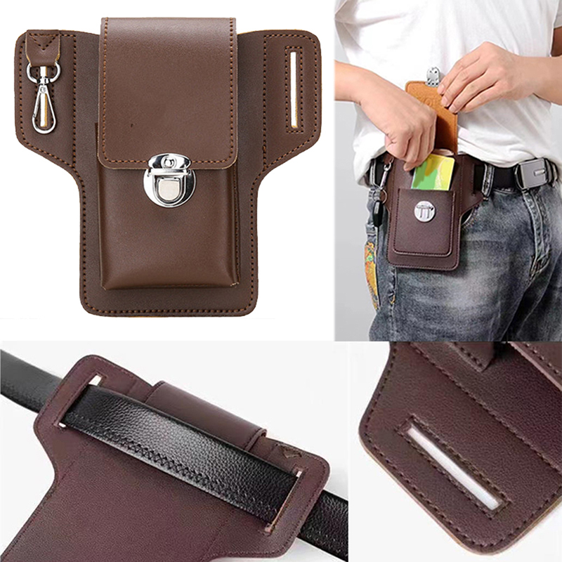 Travel Accessories Men - Marsupio multifunzionale in pelle PU da