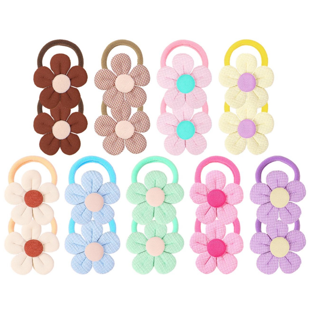 Travel Accessories Holder - 18 pz Girasole Fascette Per Capelli