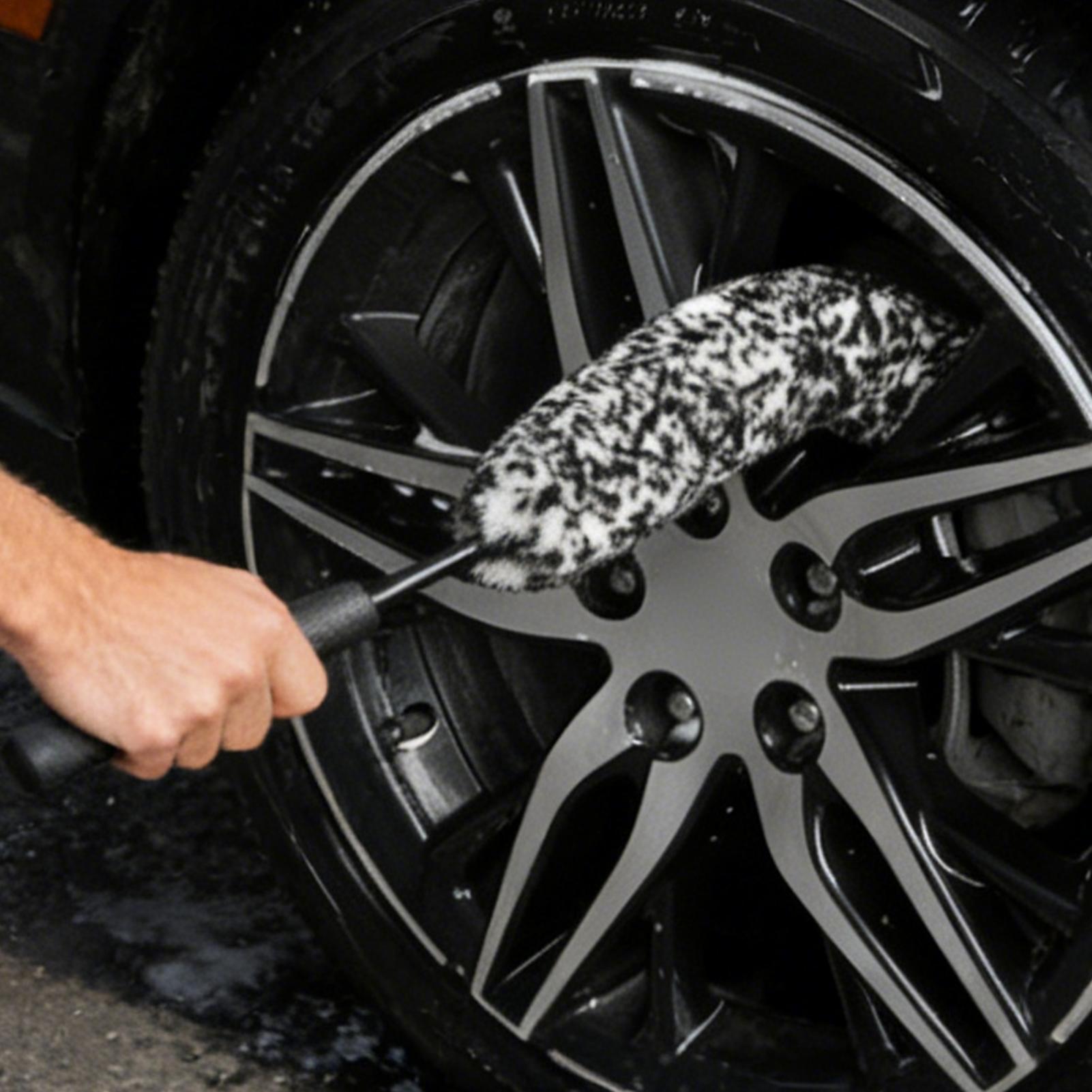 Travel Van Accessories - Spazzola per ruote con impugnatura potente