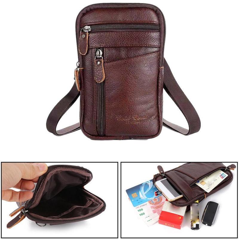 Borsa da uomo in vera pelle, b - Travel Accessories Men recensione e prezzo