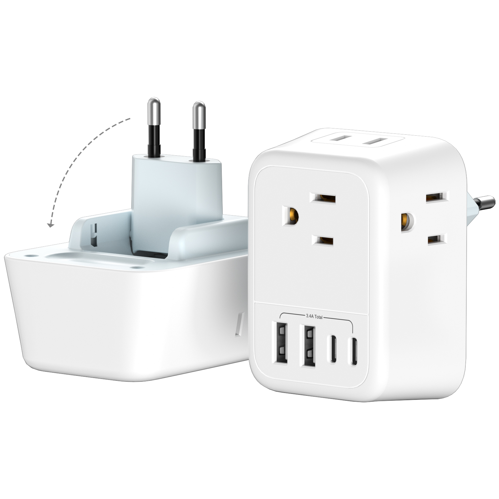1PC Adattatore per spina da US - Travel Accessories Europe recensione e prezzo