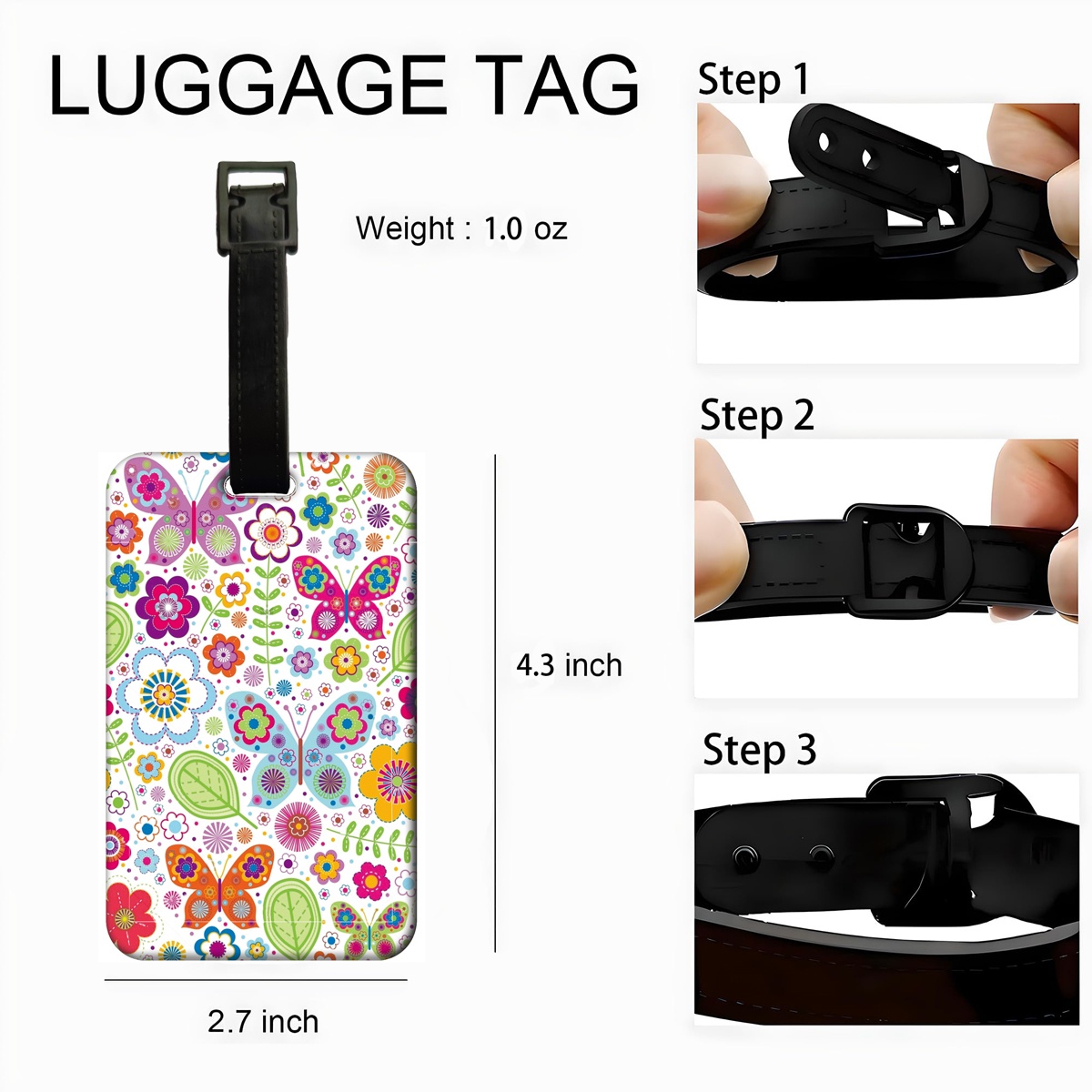 Etichetta per Bagagli con Fior - Travel Accessories List For Women recensione e prezzo
