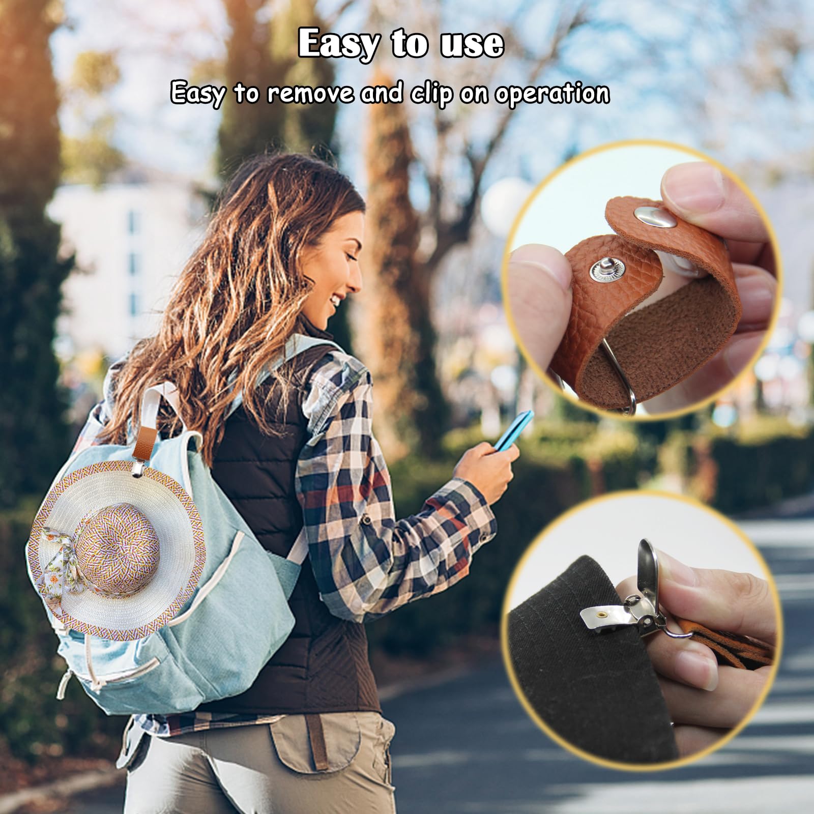 Clip per Cappello in Pelle PU  - Travel Accessories Holder recensione e prezzo